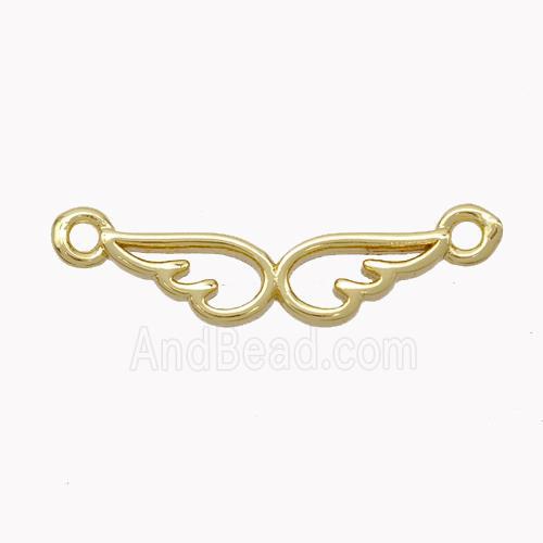 Copper Angelwings Connector Gold Plated