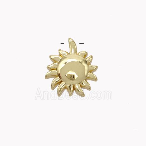 Copper Sun Pendant Gold Plated