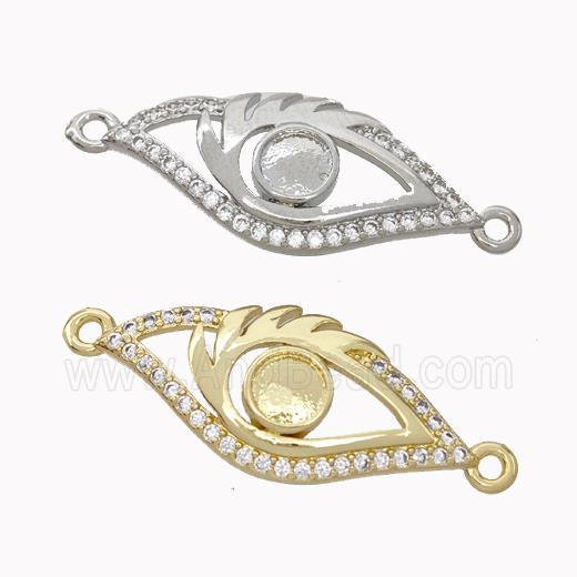 Copper Eye Connector Micropave Zirconia Mixed