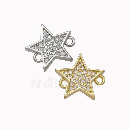 Copper Star Connector Micropave Zirconia Mixed
