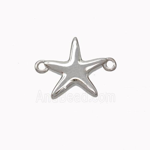Copper Starfish Connector Platinum Plated