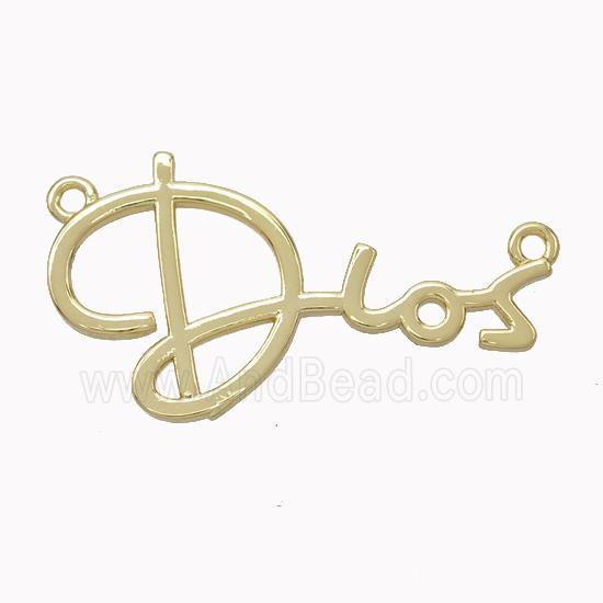 Copper Dios Pendant Gold Plated