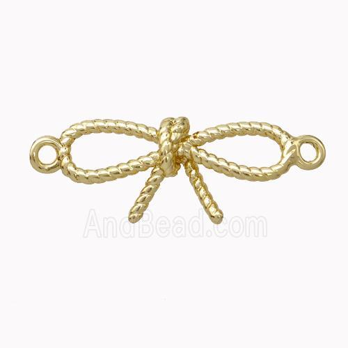 Copper Bowknot Connector Gold Plated