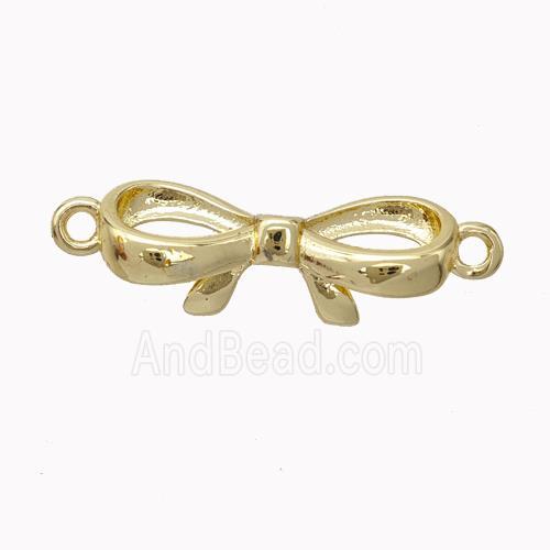 Copper Bowknot Connector Gold Plated