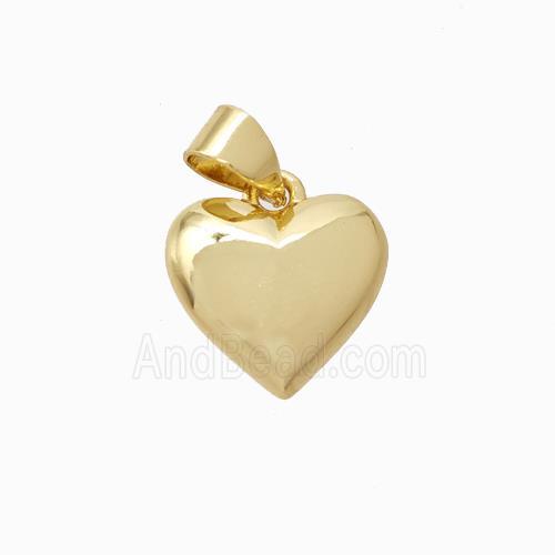 Copper Heart Pendant Gold Plated
