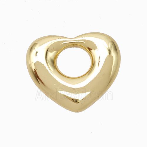 Copper Heart Pendant Gold Plated