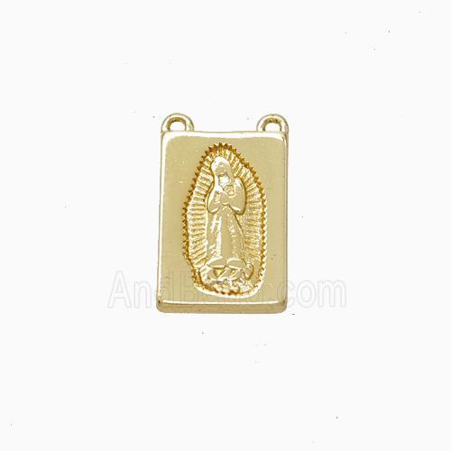 Jesus Charms Copper Pendant 2loops Gold Plated