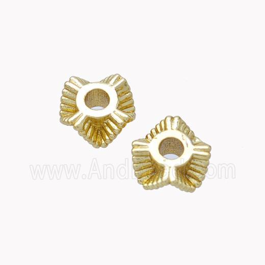 Copper Beads Spacer Gold Plated