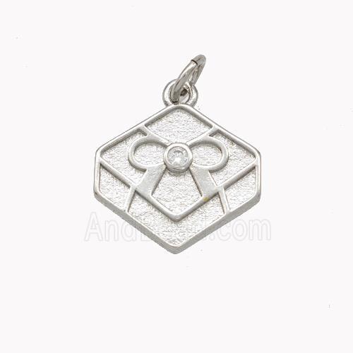 Christmas Gift Charms Copper Pendant Platinum Plated