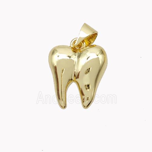 Copper Tiger-tooth Pendant Gold Plated