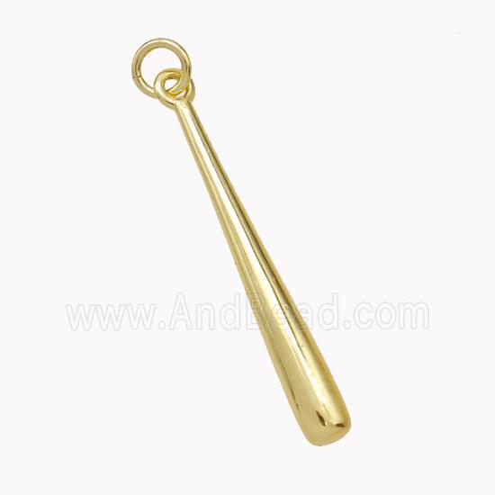 Copper Stick Pendant Gold Plated
