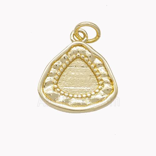 Copper Triangle Pendant Gold Plated