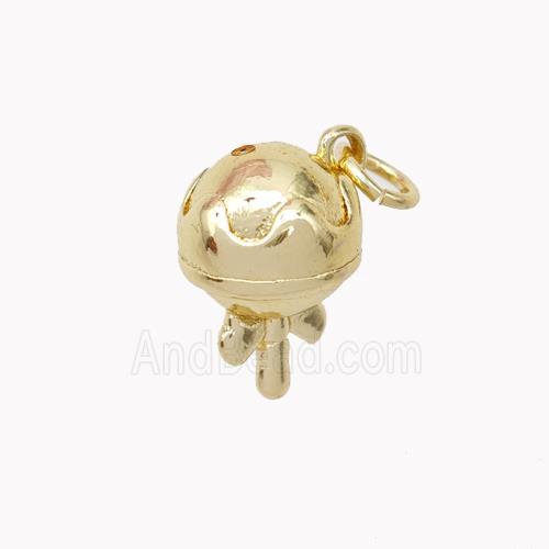 Copper Tripod Pendant Gold Plated