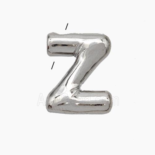 Copper Letter-Z Pendant Platinum Plated