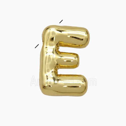 Copper Letter-E Pendant Gold Plated