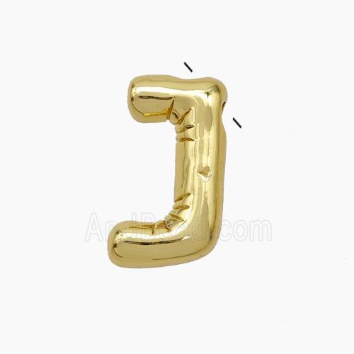 Copper Letter-J Pendant Gold Plated