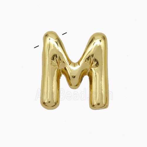 Copper Letter-M Pendant Gold Plated