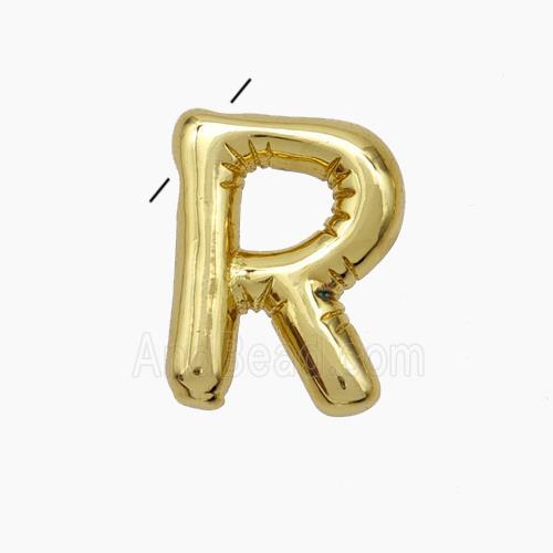 Copper Letter-R Pendant Gold Plated
