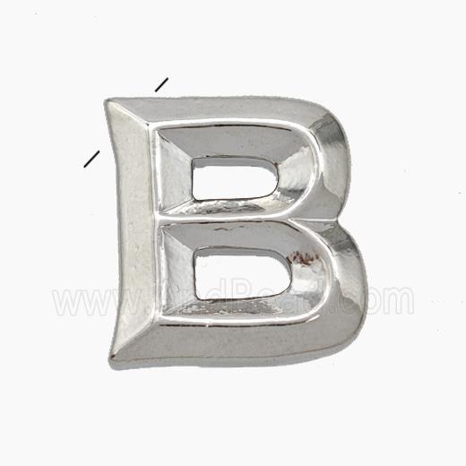 Copper Letter-B Pendant Platinum Plated