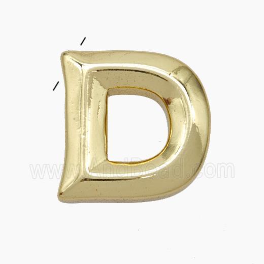 Copper Letter-D Pendant Gold Plated