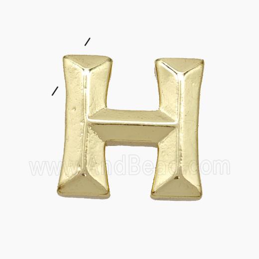 Copper Letter-H Pendant Gold Plated