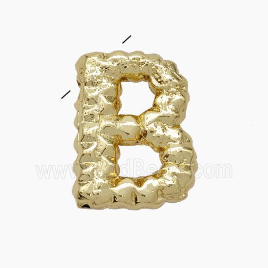 Copper Letter-B Pendant Gold Plated