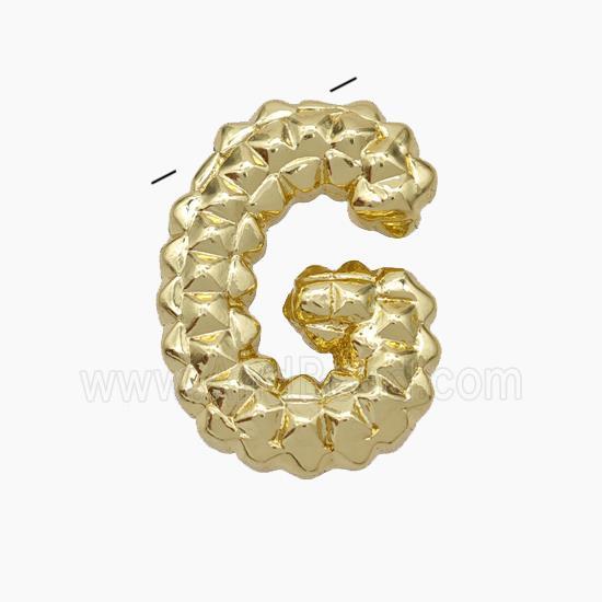 Copper Letter-G Pendant Gold Plated