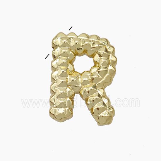 Copper Letter-R Pendant Gold Plated
