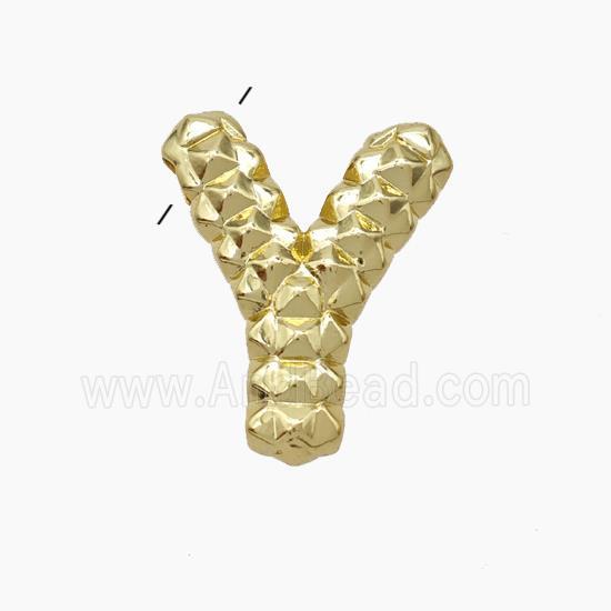 Copper Letter-Y Pendant Gold Plated