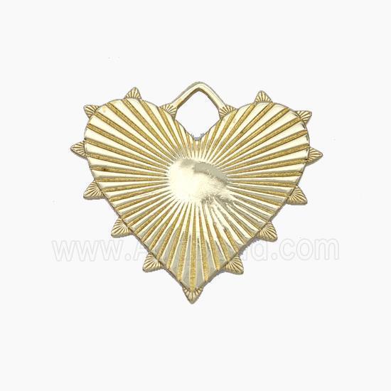 Copper Heart Pendant Gold Plated