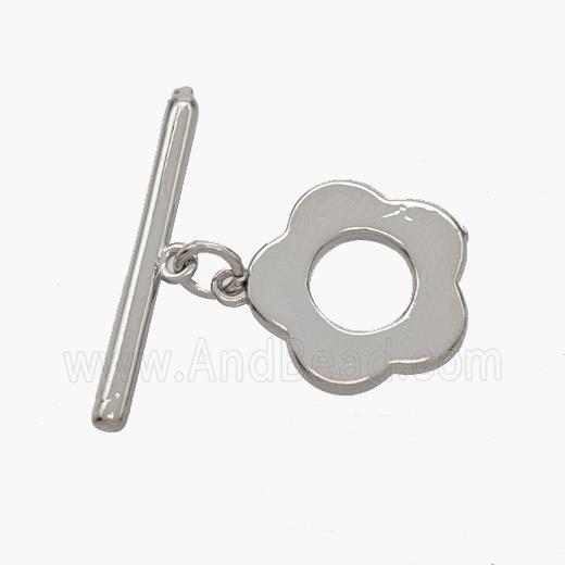 Copper Toggle Clasp Platinum Plated