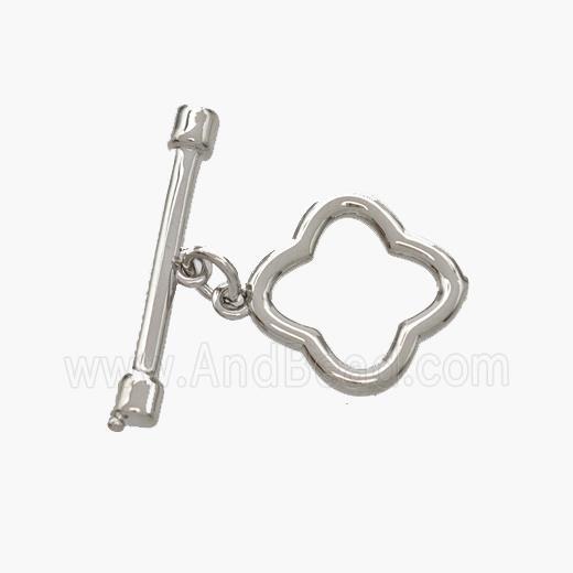 Copper Toggle Clasp Platinum Plated