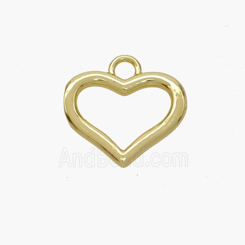 Copper Heart Pendant Gold Plated