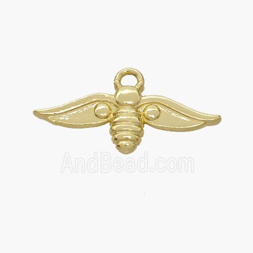 Copper Honeybee Pendant Gold Plated