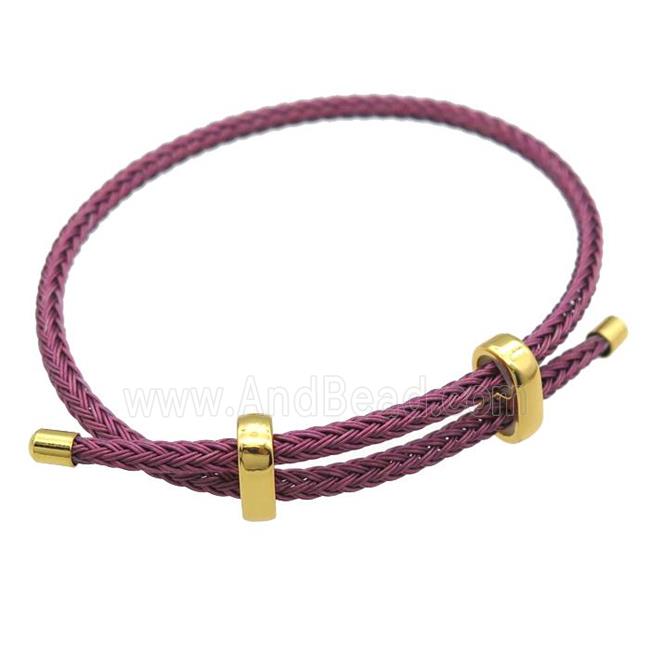 Tiger Tail Steel Bracelet, adjustable