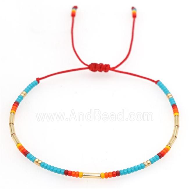 handmade miyuki seed glass Bracelet, adjustable