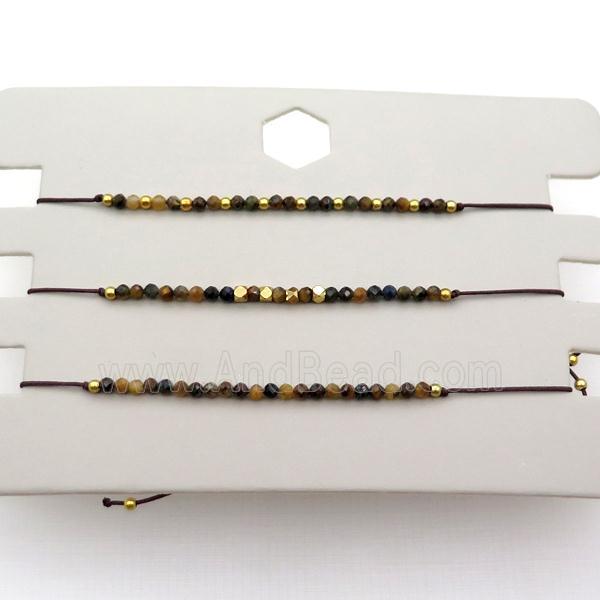 Tiger Eye stone Bracelet Adjustable