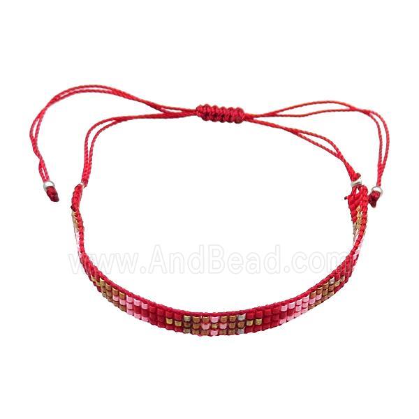 Seed Glass Bracelet Adjustable Mixed