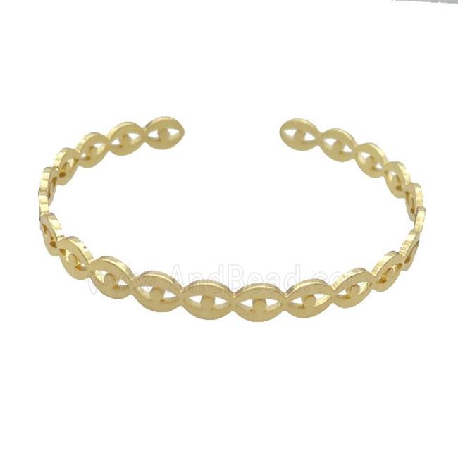 Copper Bangle Gold Plated
