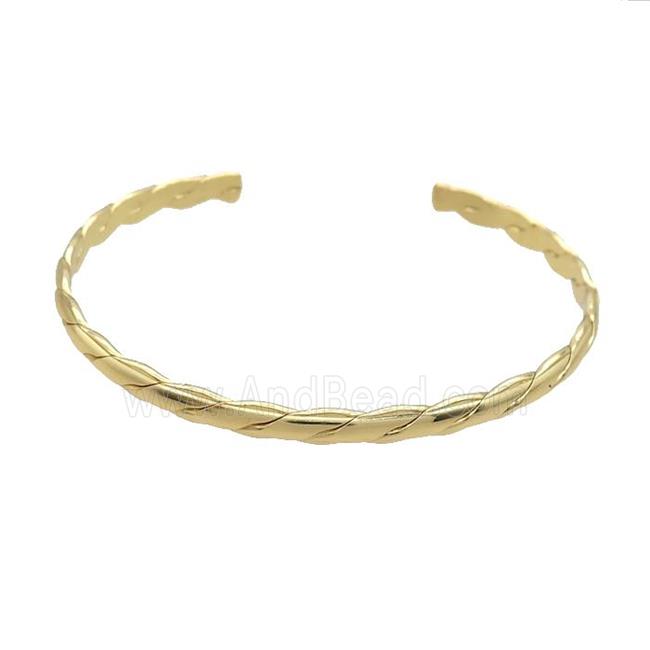 Copper Bangle Gold Plated