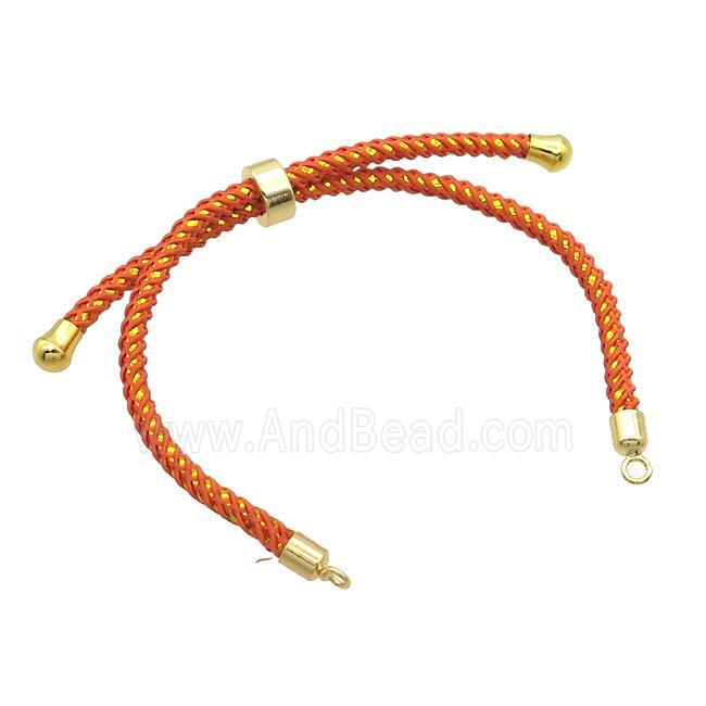 Orange Nylon Bracelet Chain