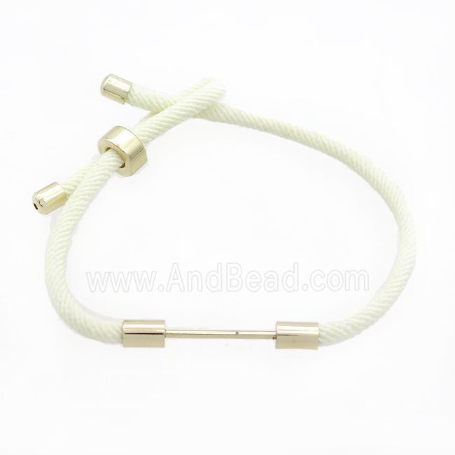 White Nylon Bracelet Chain