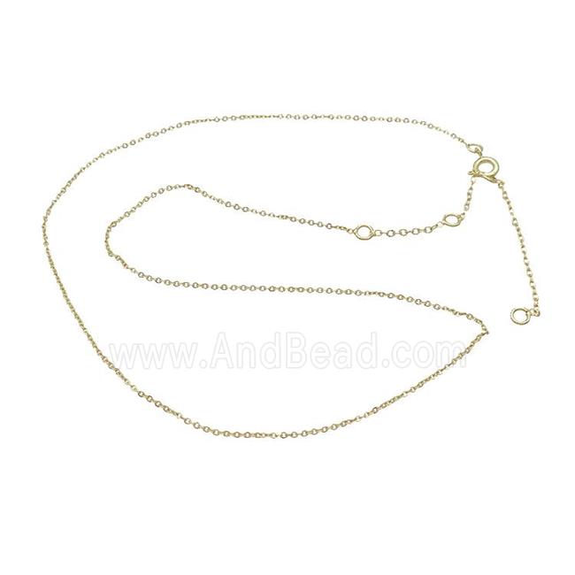 Copper Necklace Chain Gold Plated