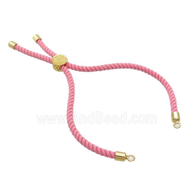 Pink Nylon Bracelet Cord