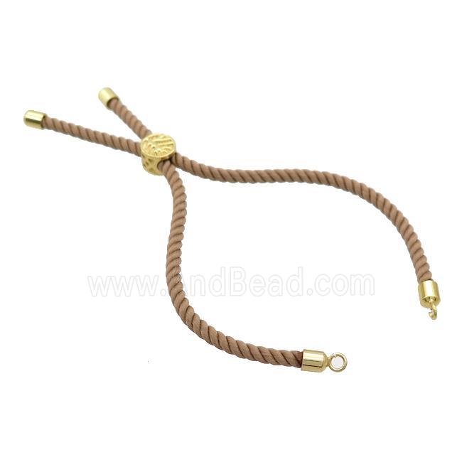 Coffee Nylon Bracelet Cord