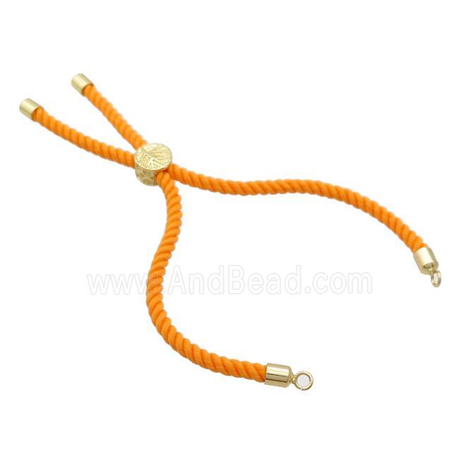Orange Nylon Bracelet Cord