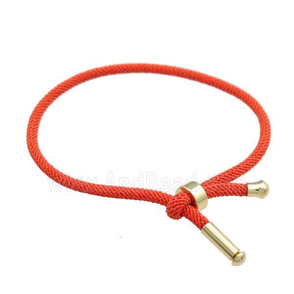 Red Nylon Bracelet Adjustable