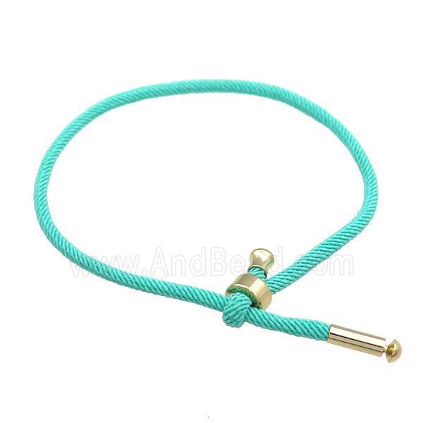 Green Nylon Bracelet Adjustable