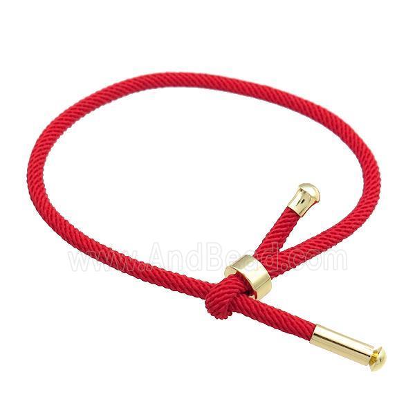 Red Nylon Bracelet Adjustable