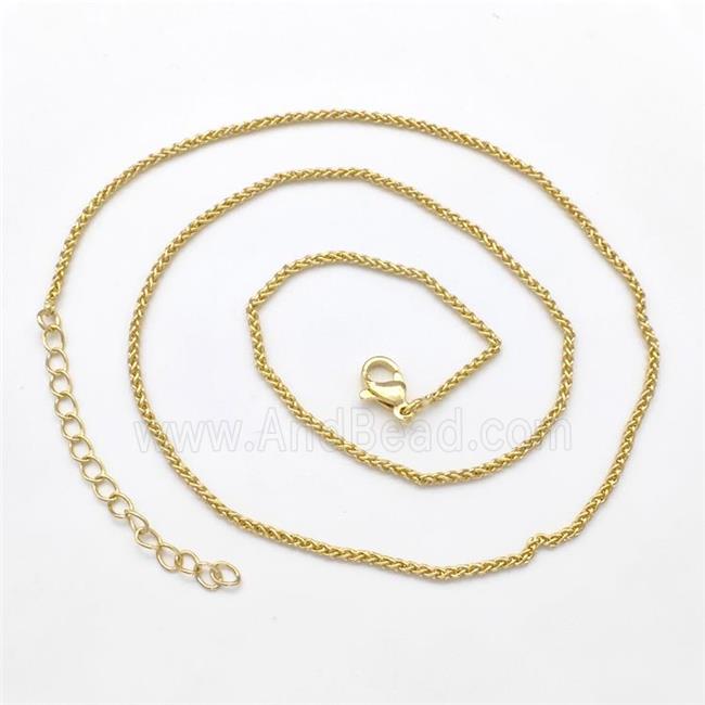 Copper Necklace Chain Gold Plated